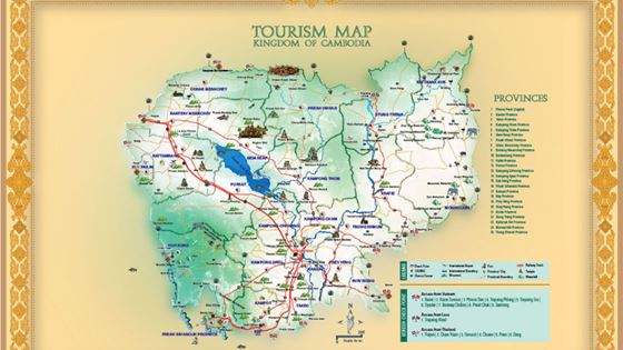 Carte voyage Cambodge - Où aller et que visiter ?