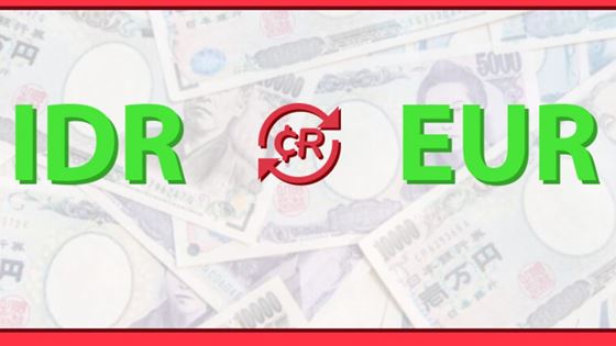 Taux de change en Indonésie - 1 euro en roupies indonésiennes